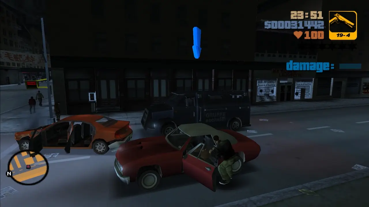 Panorama Liberty City w GTA 3 — kadr z gry