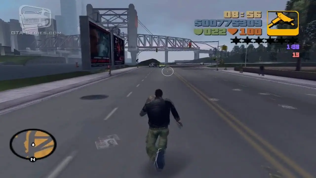 Klimatyczny kadr z Liberty City w GTA 3
