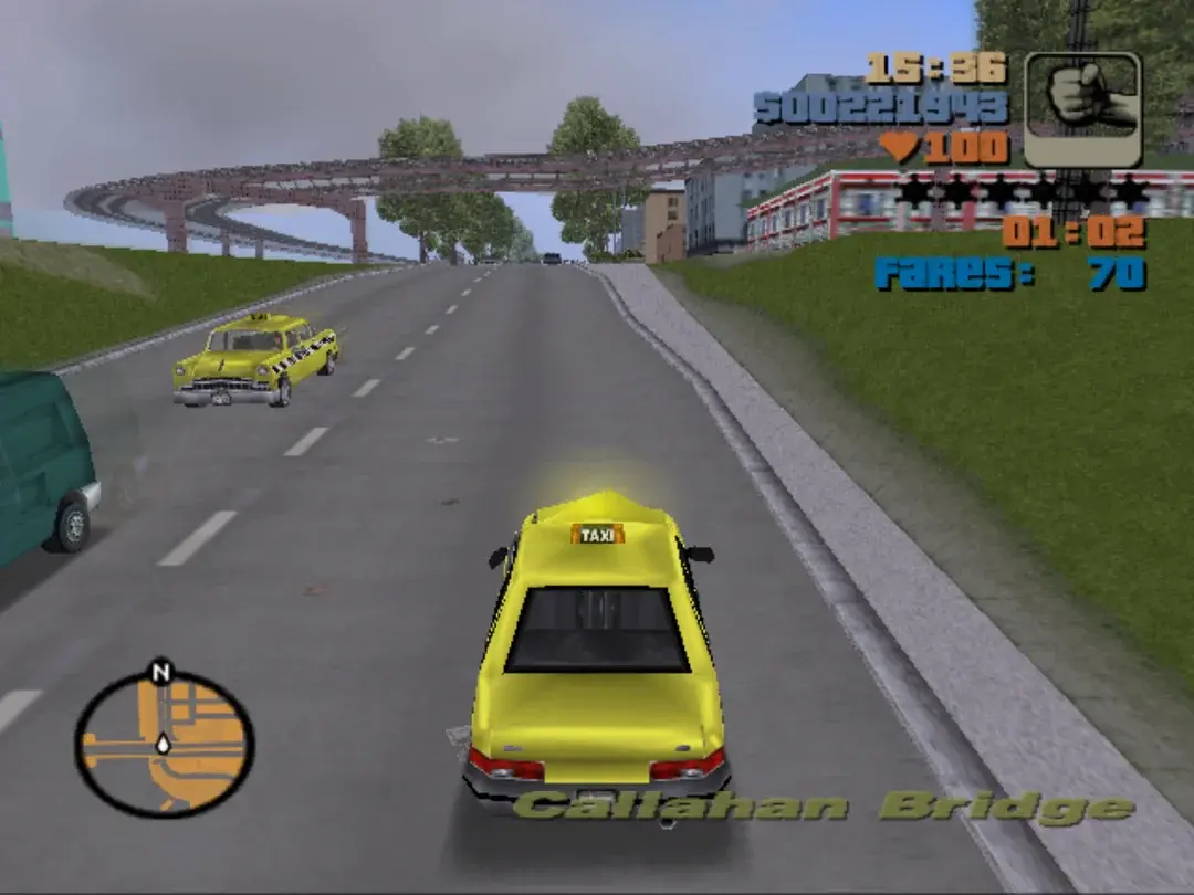 Misje telefoniczne (Pay Phone) w GTA 3 — Claude przy automacie z taksówką