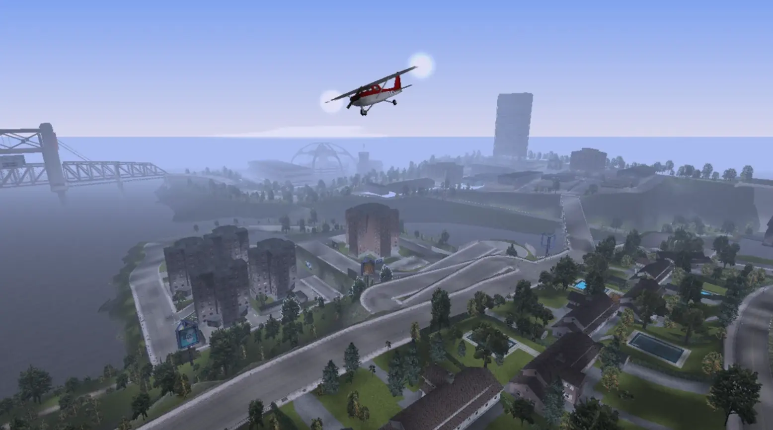 Shoreside Vale w GTA 3 — willowe przedmieścia trzeciej wyspy