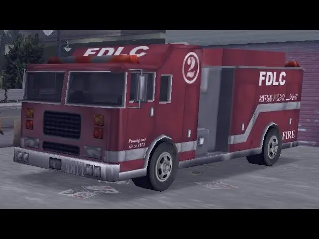 Wóz strażacki w GTA 3 — pojazd straży pożarnej