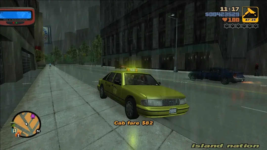Taxi (taksówka) w GTA 3 — pojazd używany w misjach taksówkarskich